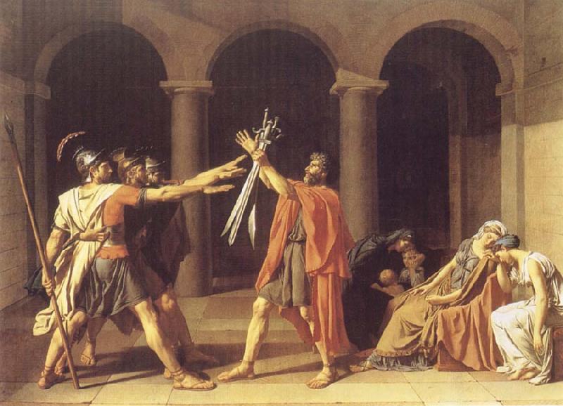 Jacques-Louis David The Oath of The Horatii Sweden oil painting art